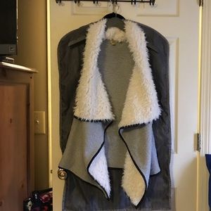 Shearling style vest